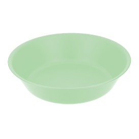 Reusable Plate Deep Durable Mineral-Filled PP Green Ø18cm (12 Units)
