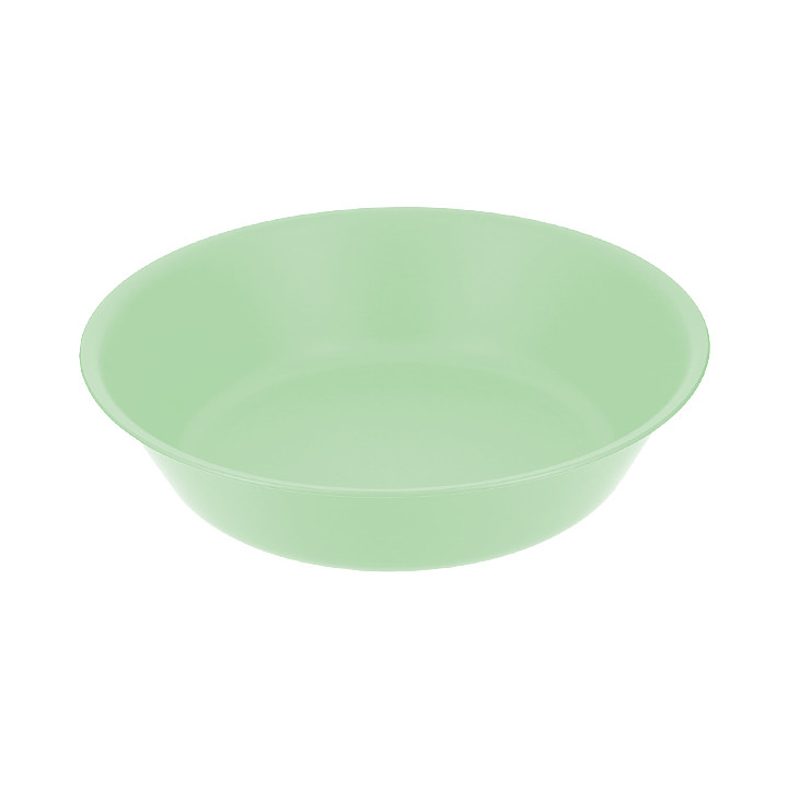 Reusable Plate Durable PP Mineral Green Ø18cm (6 Units)