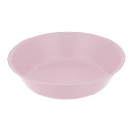 Reusable Plate Deep Durable Mineral-Filled PP Pink Ø18cm (1 Unit)