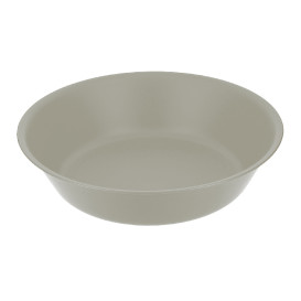 Reusable Plate Deep Durable Mineral-Filled PP Grey Ø18cm (12 Units)