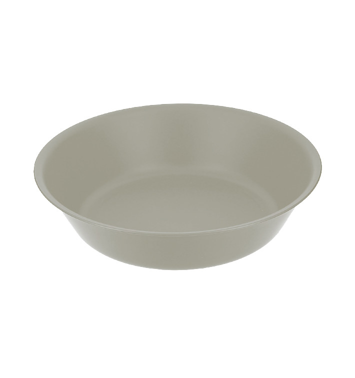 Reusable Plate Deep Durable Mineral-Filled PP Grey Ø18cm (12 Units)
