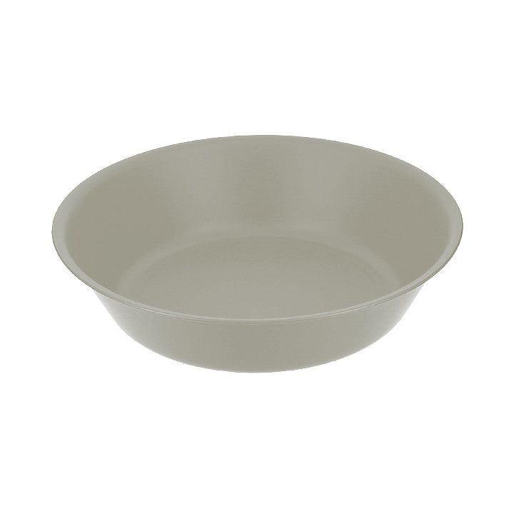 Reusable Plate Durable PP Mineral Grey Ø18cm (6 Units)