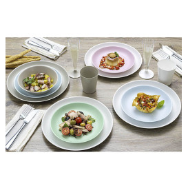 Reusable Plate Durable Mineral-Filled PP White Ø27,4cm (1 Unit)