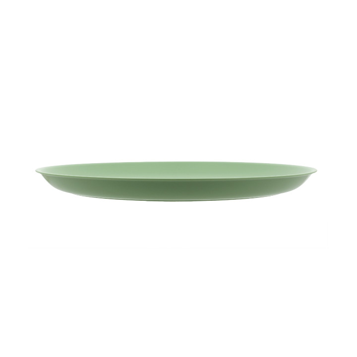 Reusable Plate Durable PP Mineral Green Ø21cm (6 Units)