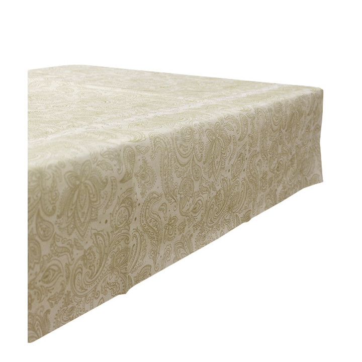 Non-Woven Tablecloth 120x120cm "Mandala" Cream 50g/m² (150 Units)