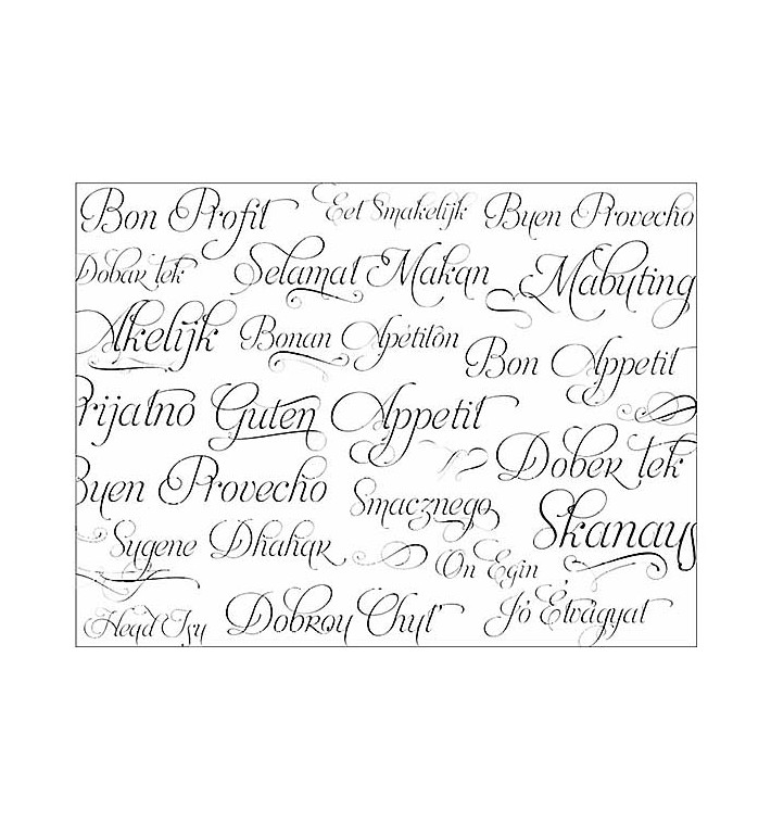 Novotex Tablecloth Roll White "Buen Provecho" P40cm 1,2x50m (6 Units)