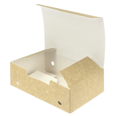 Kraft cardboard box for fried foods 14.5 x 9 x 4.5 cm