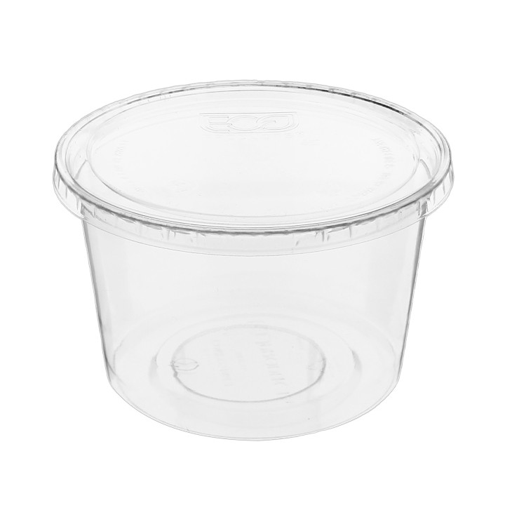 Lid for Tub Deli Container PLA 235,355,470,940ml (50 Units) 