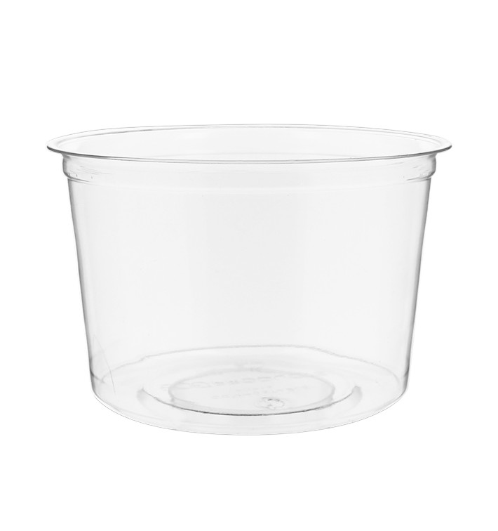 Tub Deli Container PLA Clear Compostable 470ml (50 Units) 