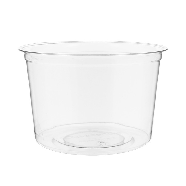 Tub Deli Container PLA Clear Compostable 470ml (500 Units)