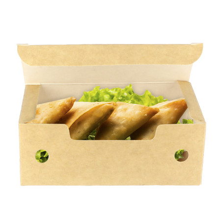 Small kraft box for fried foods, appetisers and individual portions