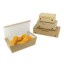 Paper Take-Out Box Large size Kraft 2,00x1,00x0,50,m (375 Units)