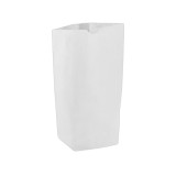 Paper Bag with Hexagonal Base White 19x26cm (50 Units)