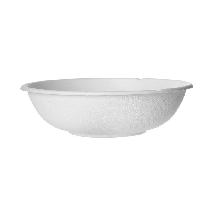 Sugarcane Bowl Bagasse White 940ml (50 Units) 