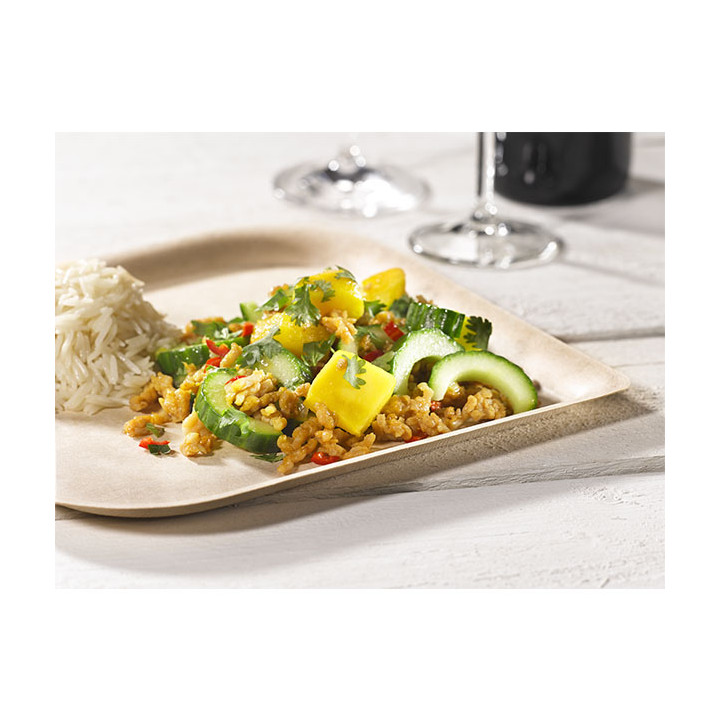 Sugarcane Plate Bagasse and Bamboo 23,8 cm (50 Units) 