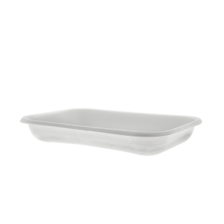 Sugarcane Tray Ecologic White 355ml 18,0x12,0x2,7cm (400 Units)