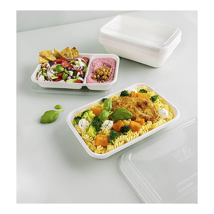 Sugarcane Tray Ecologic White 470ml 18,0x12,0x4,0cm (400 Units)