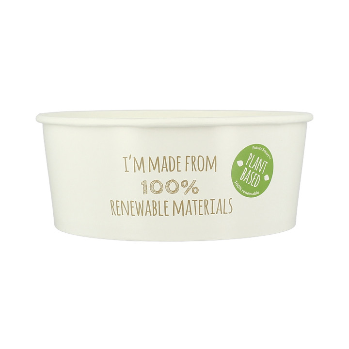 Renewable Paper Salad Bowl White 775ml Ø15cm (45 Units)