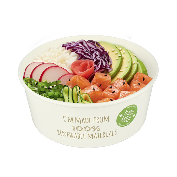 Renewable Paper Salad Bowl White 775ml Ø15cm (45 Units)
