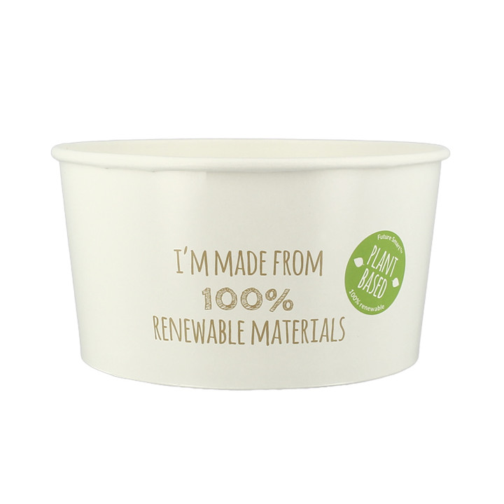 Renewable Paper Salad Bowl White 1030ml Ø15,1cm (360 Units)