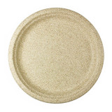 Wheat Straw Plate Natural Ø26 cm (50 Units) 