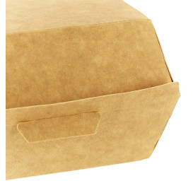 Paper Burger Box Kraft 12x12x7cm (25 Units)