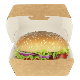 Paper Burger Box Kraft 12x12x7cm (25 Units)