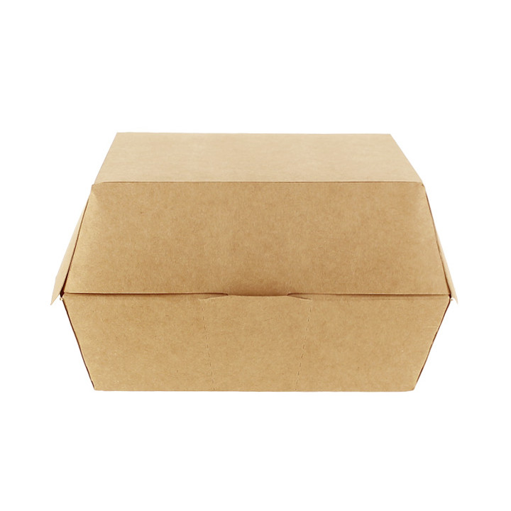 Paper Burger Box Kraft XXL 14,5x14,5x8cm (400 Units)
