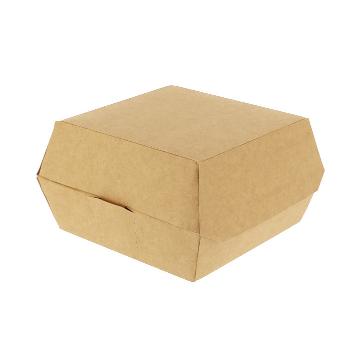 Paper Burger Box Kraft XXL 14,5x14,5x8cm (400 Units)