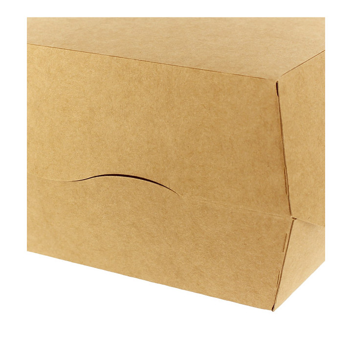 Paper Burger Box Kraft XXL 14,5x14,5x8cm (400 Units)