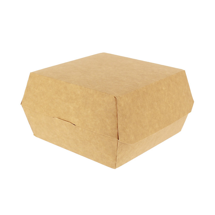 Paper Burger Box Kraft Mega Size 16,5x18x9cm (25 Units) 