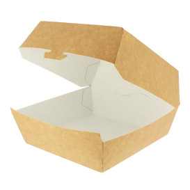 Paper Burger Box Kraft Mega Size 16,5x18x9cm (25 Units) 