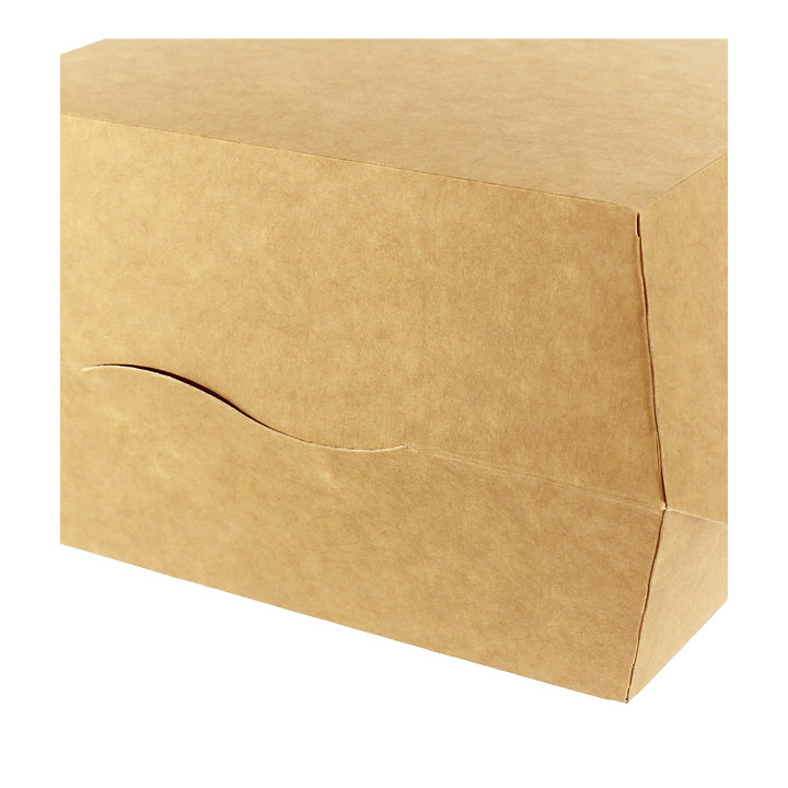 Paper Burger Box Kraft Mega Size 16,5x18x9cm (25 Units) 