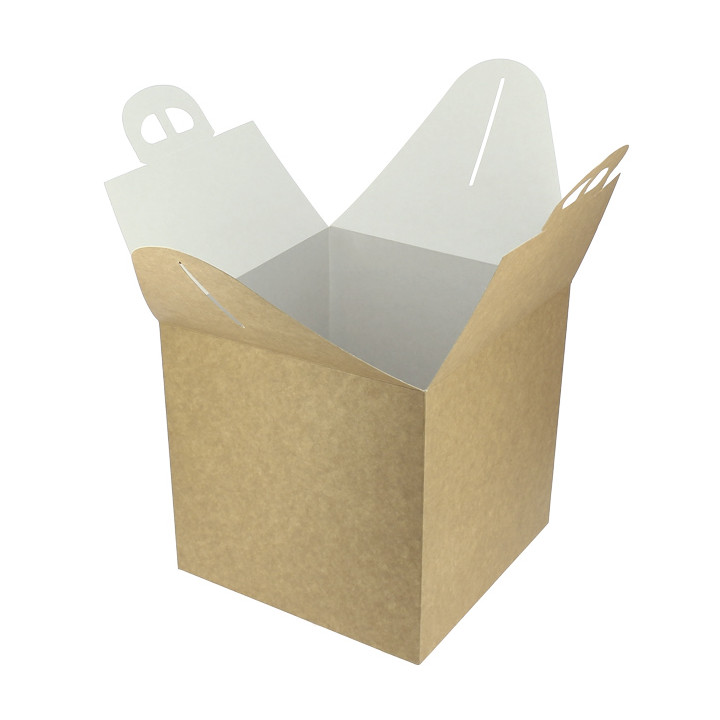 Kraft Carton Panettone Box 500g 18,5x18,5x18,5cm (100 Units) 