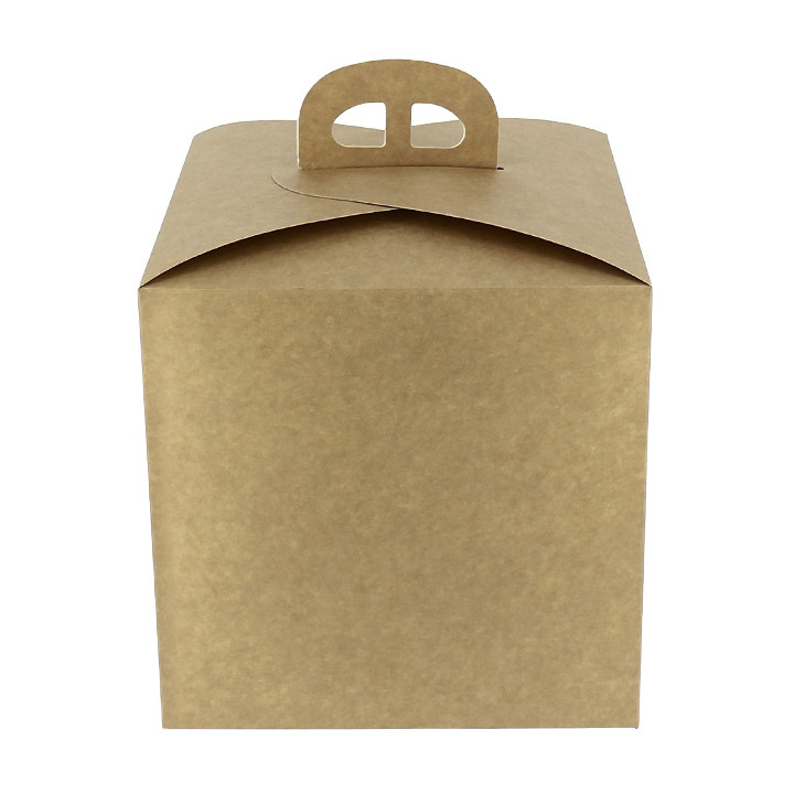 Kraft Carton Panettone Box 500g 18,5x18,5x18,5cm (25 Units) 
