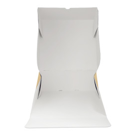 Kraft Carton Box with flip-top front 32x32+10cm (100 Units)
