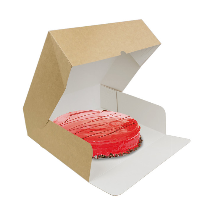 Kraft Carton Box with flip-top front 39x39+10cm (25 Units)