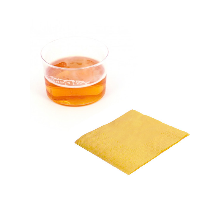 Paper Napkin Yellow 20x20cm (100 Units)  