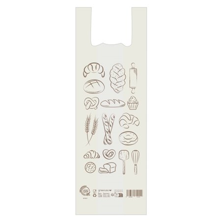 Home Compost Bakery bread vest carrier bag 30 x 60 cm