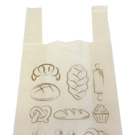 Bread T-shirt Bag Home Compost “Bakery” 30x60cm (100 Units) 