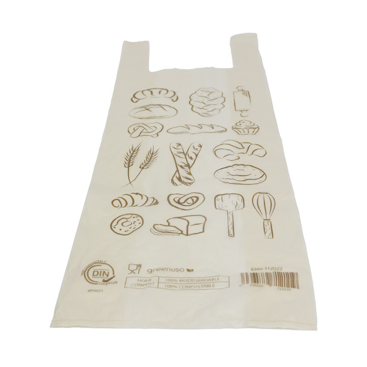 Bread T-shirt Bag Home Compost “Bakery” 30x60cm (2.000 Units) 