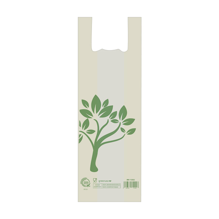 Bread T-shirt Bag Home Compost “Be Eco!” 30x60cm (2.000 Units) 