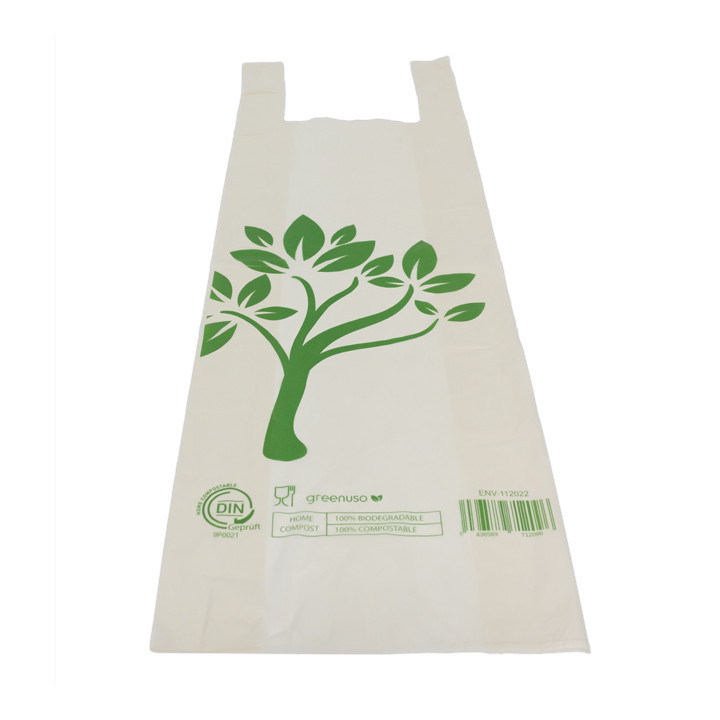 Bread T-shirt Bag Home Compost “Be Eco!” 30x60cm (2.000 Units) 