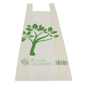 Bread T-shirt Bag Home Compost “Be Eco!” 30x60cm (100 Units) 