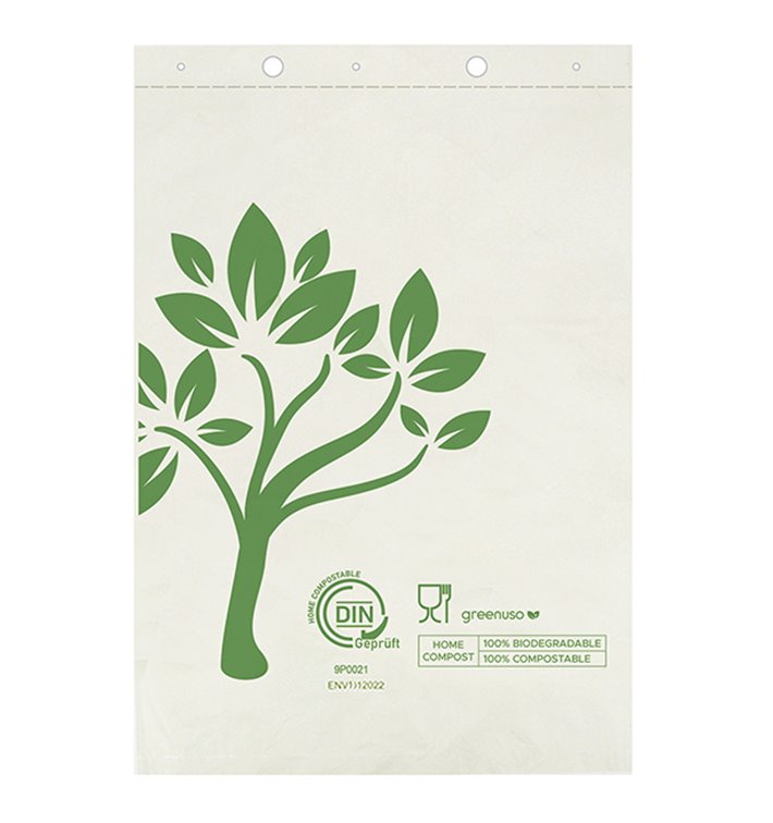 Market Bag Block Home Compost “Be Eco!” 23x33cm (3.000 Units)