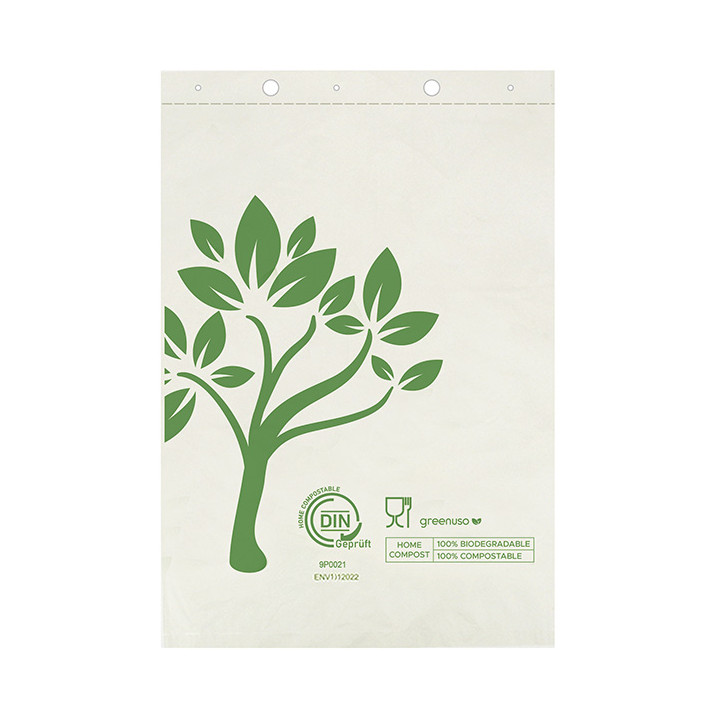Market Bag Block Home Compost “Be Eco!” 23x33cm (3.000 Units)