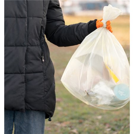 Bio-compostable bags 52 x 58 cm for waste and retail use