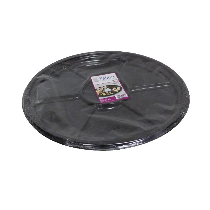 Plastic Tray Marble 6C 46 cm (5 Units)