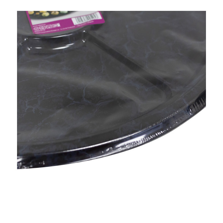 Plastic Tray Marble 6C 46 cm (5 Units)