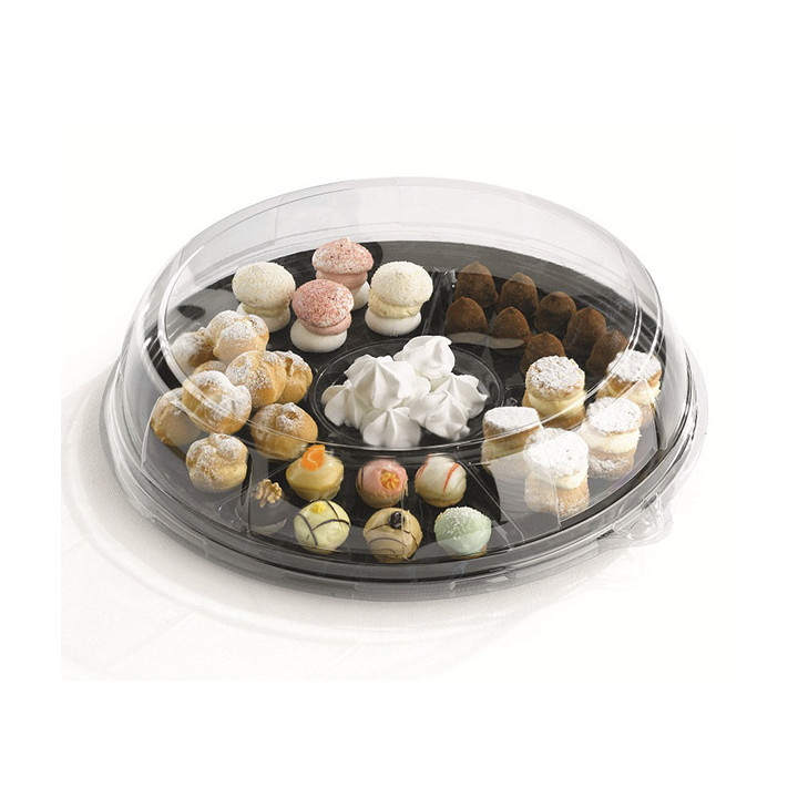 Plastic Tray Marble 6C 46 cm (5 Units)